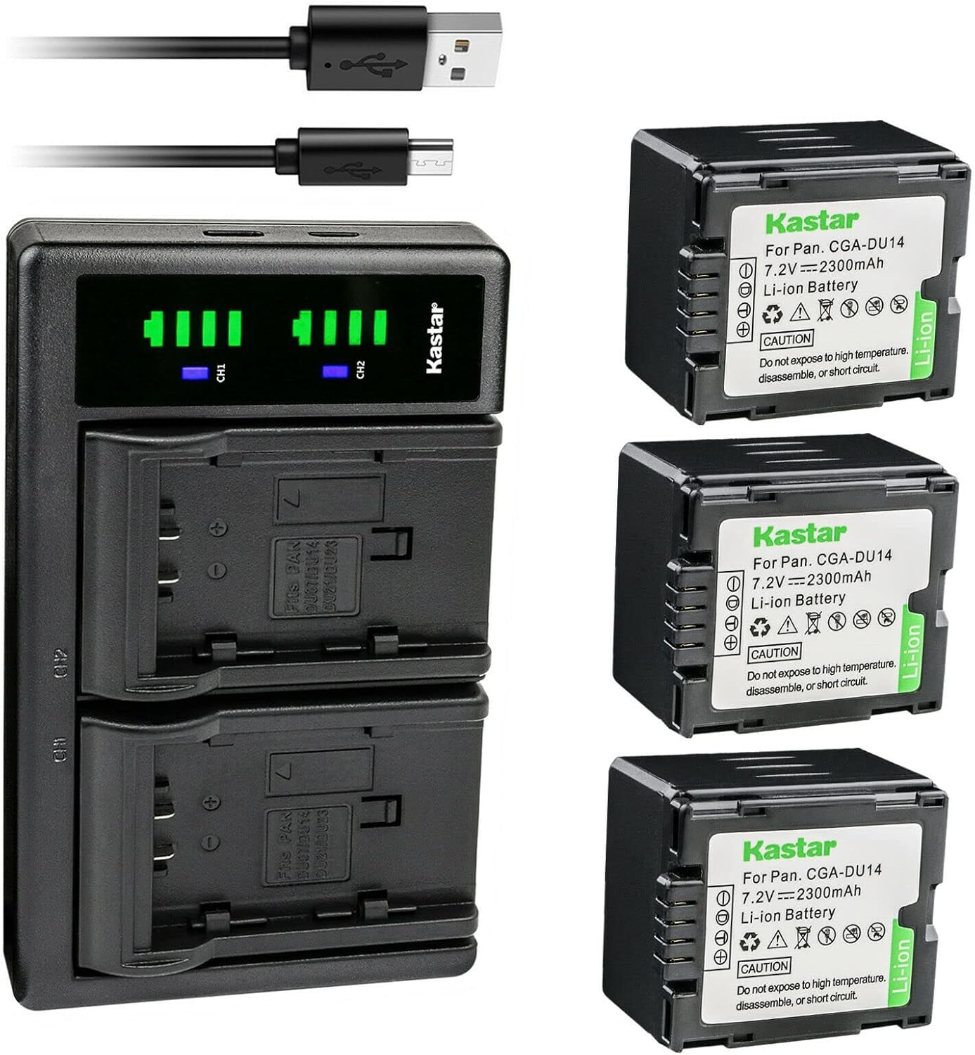 Kastar 3-Pack CGA-DU14 Battery and LTD2 USB Charger Review