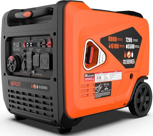 8000W Dual Fuel Inverter Generator - Super Quiet Power!