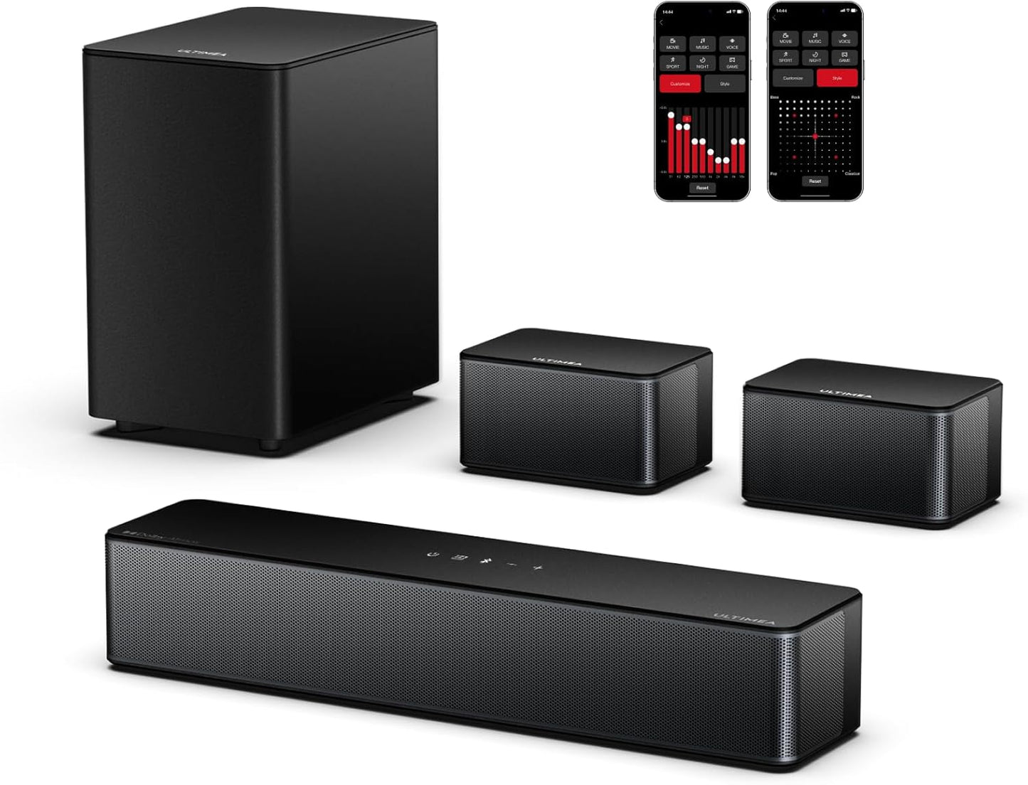 410W Dolby Atmos Sound Bar - Immersive Surround, Wireless Subwoofer