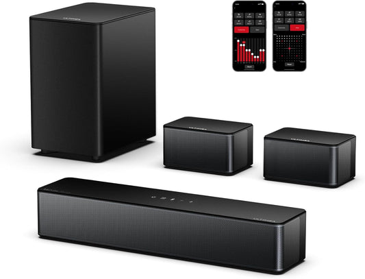 410W Dolby Atmos Sound Bar - Immersive Surround, Wireless Subwoofer