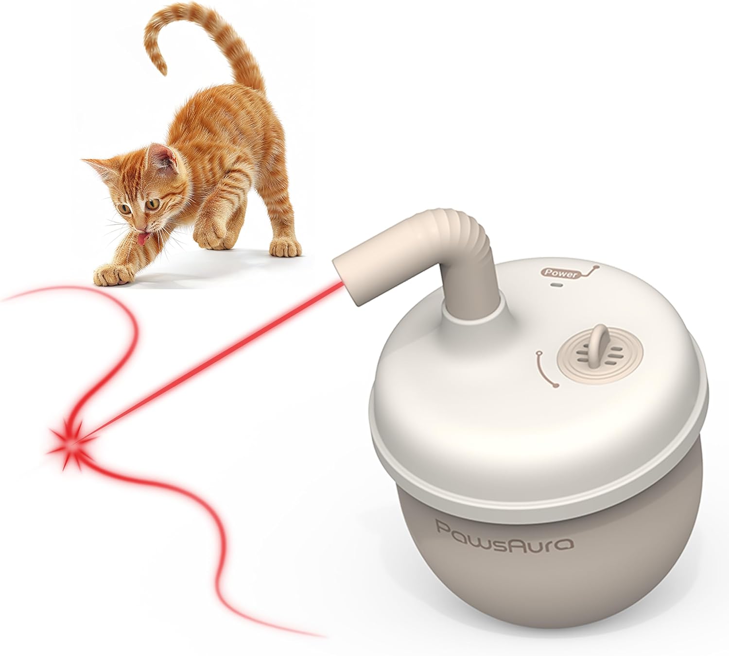 MayMaw Automatic Cat Laser Toy - Engaging 360 Motion Fun