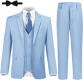 Boy's 6 Piece Slim Fit Formal Suit Set for Weddings & Proms
