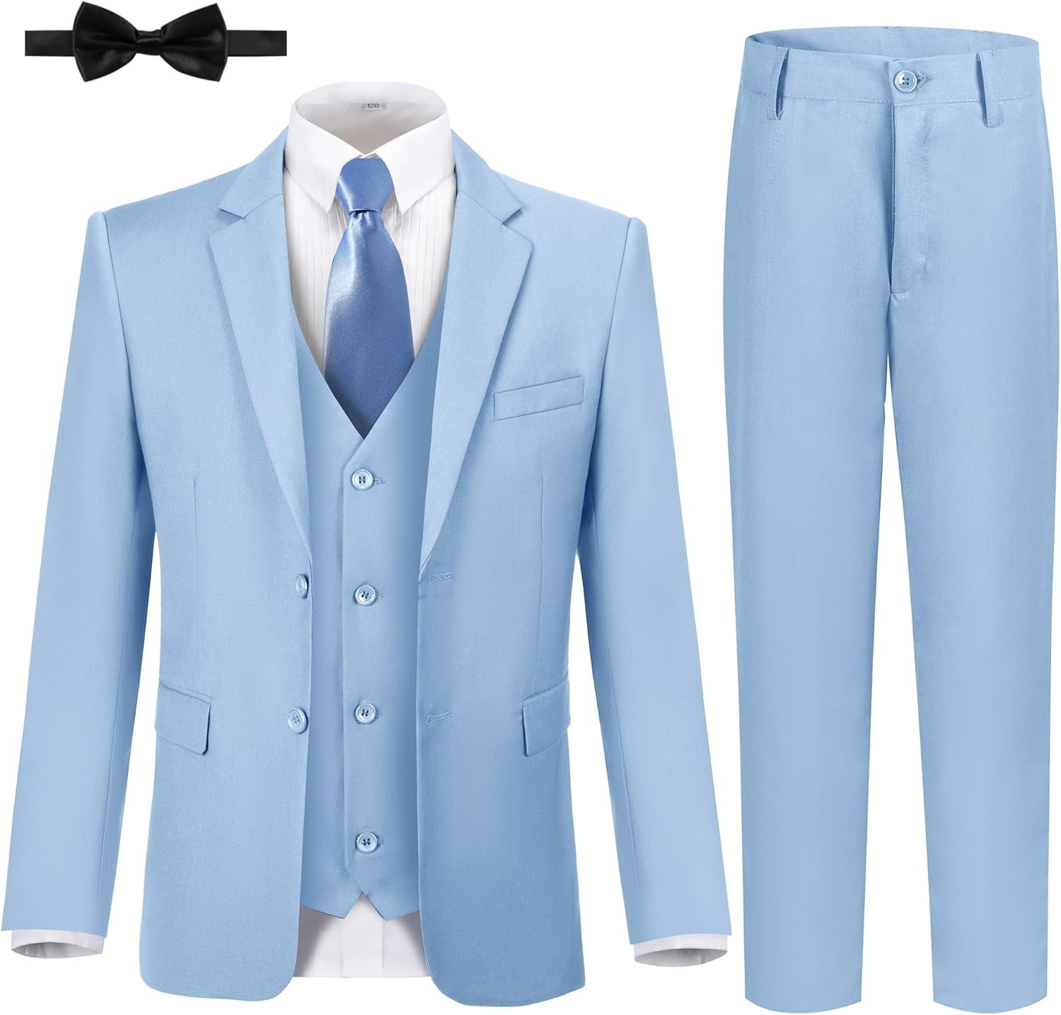 JPF Boy's Formal Suit Set Slim Fit Tuxedo for Weddings and More