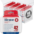 DecorRack 2000 Piece First Aid Kit - Compact 48-Pack for Travel