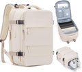 Casual Backpack Traveling Backpack A-beige - Expandable Travel Bag