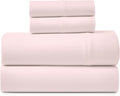 Road Trip America Jersey Sheets Set Full - Blush Cotton Blend 4-Piece