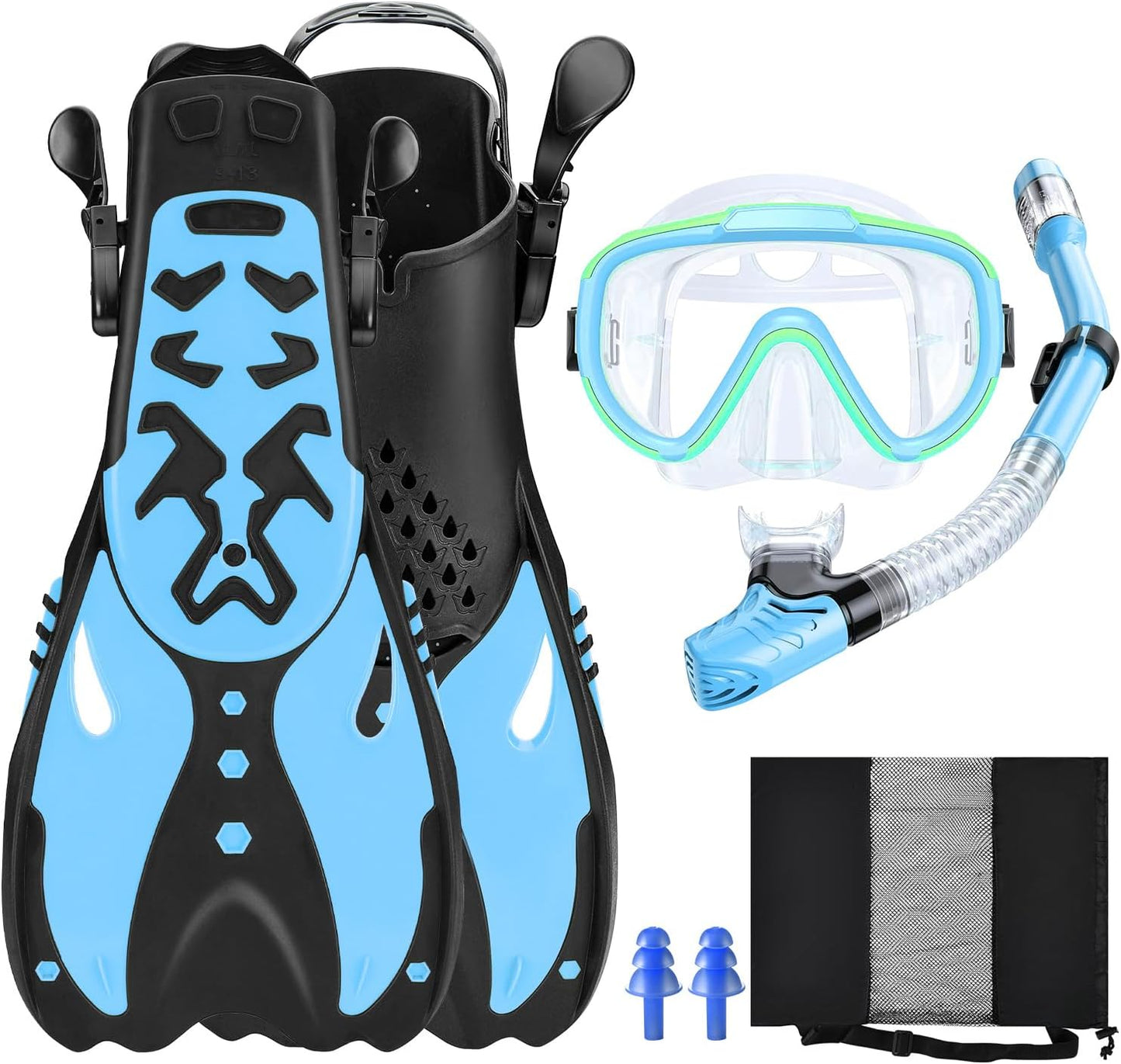 Panoramic View Kids Snorkel Set - Anti-Fog & Adjustable