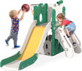 BIERUM 7 in 1 Toddler Slide L-Shaped Playset - Safe Indoor Fun
