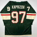 Facsimile Autographed Kirill Kaprizov Hockey Jersey XL Size