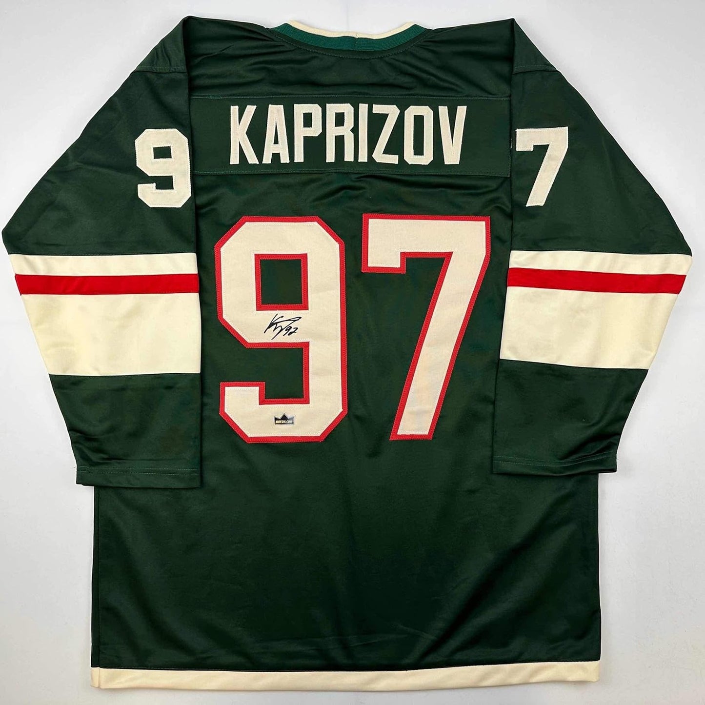Facsimile Autographed Kirill Kaprizov Hockey Jersey XL Size