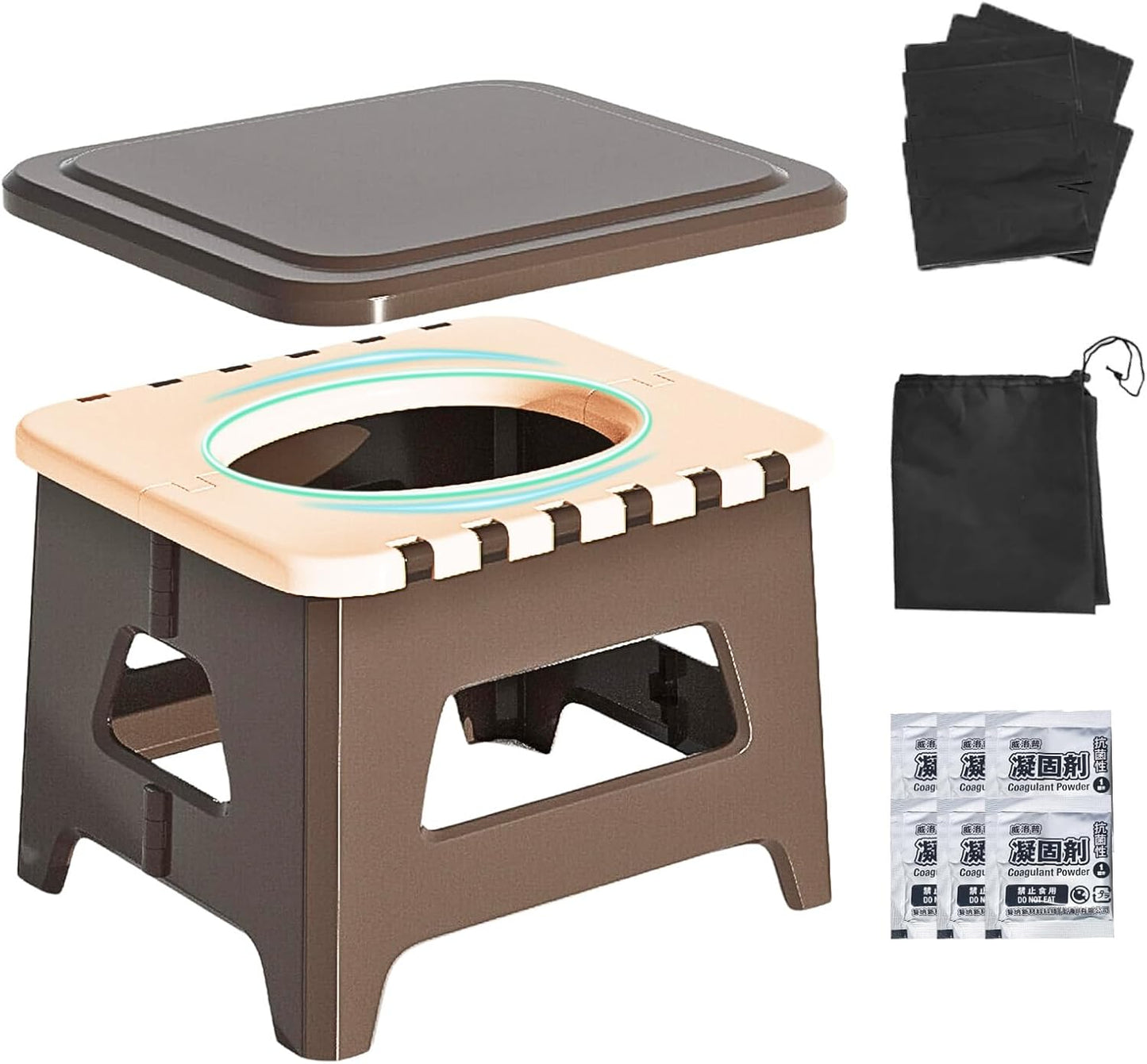 Portable Toilet for Adults by Wanheart - Compact & Multi-Function