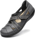 Women Leather Casual Loafer Slip-On Flat Sandal - Comfort Everyday