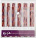 Double Pointed Wood Knitting Needle Set (Radiant 6in) - Colorful