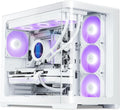 SAMA V60 Mid Tower PC Case - High Airflow, 7 ARGB Fans