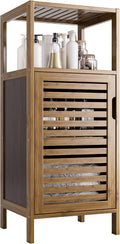HITNET Bamboo Floor Cabinet for Bathroom and Living Room Storage