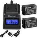 Kastar Battery 2-Pack and Fast Charger Replacement for Lumix Cameras
