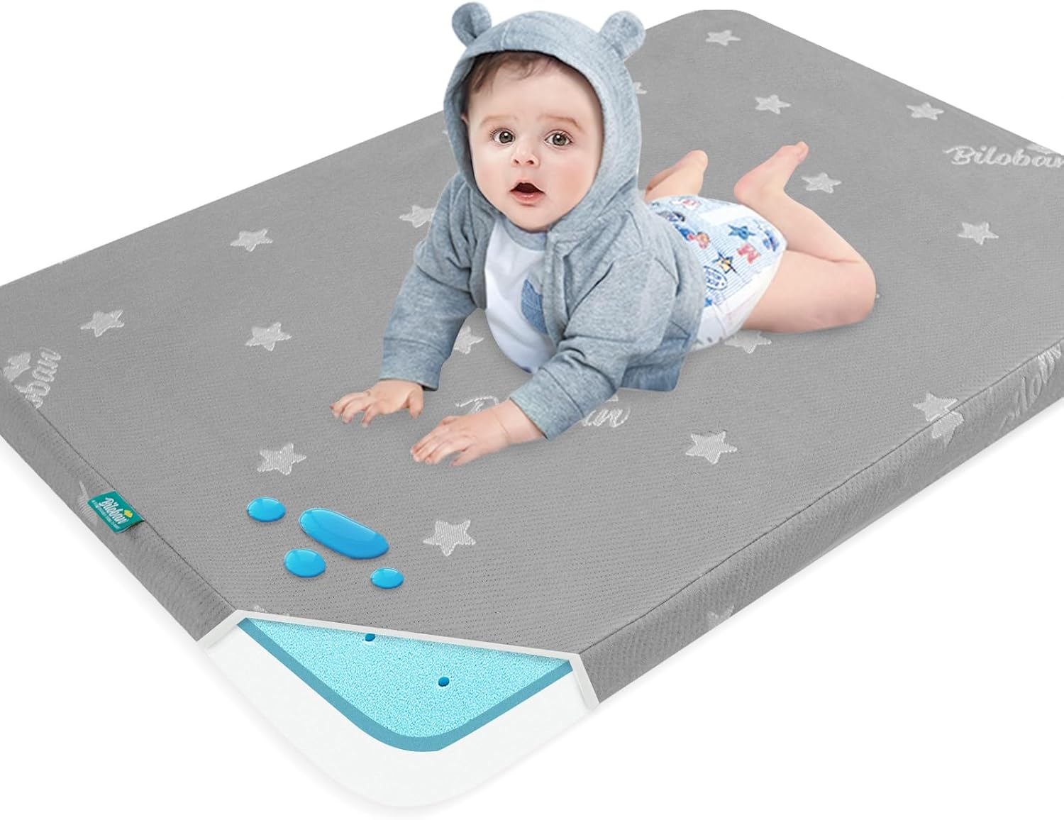 Bassinet Mattress Pad 25 x 36.5 for Comfortable Baby Sleep