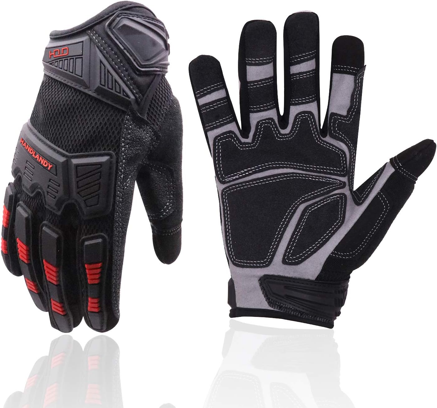 Touchscreen Work Gloves with Padded Protection