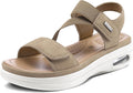 mysoft Women's Summer Walking Sandals Platform Ankle Strap