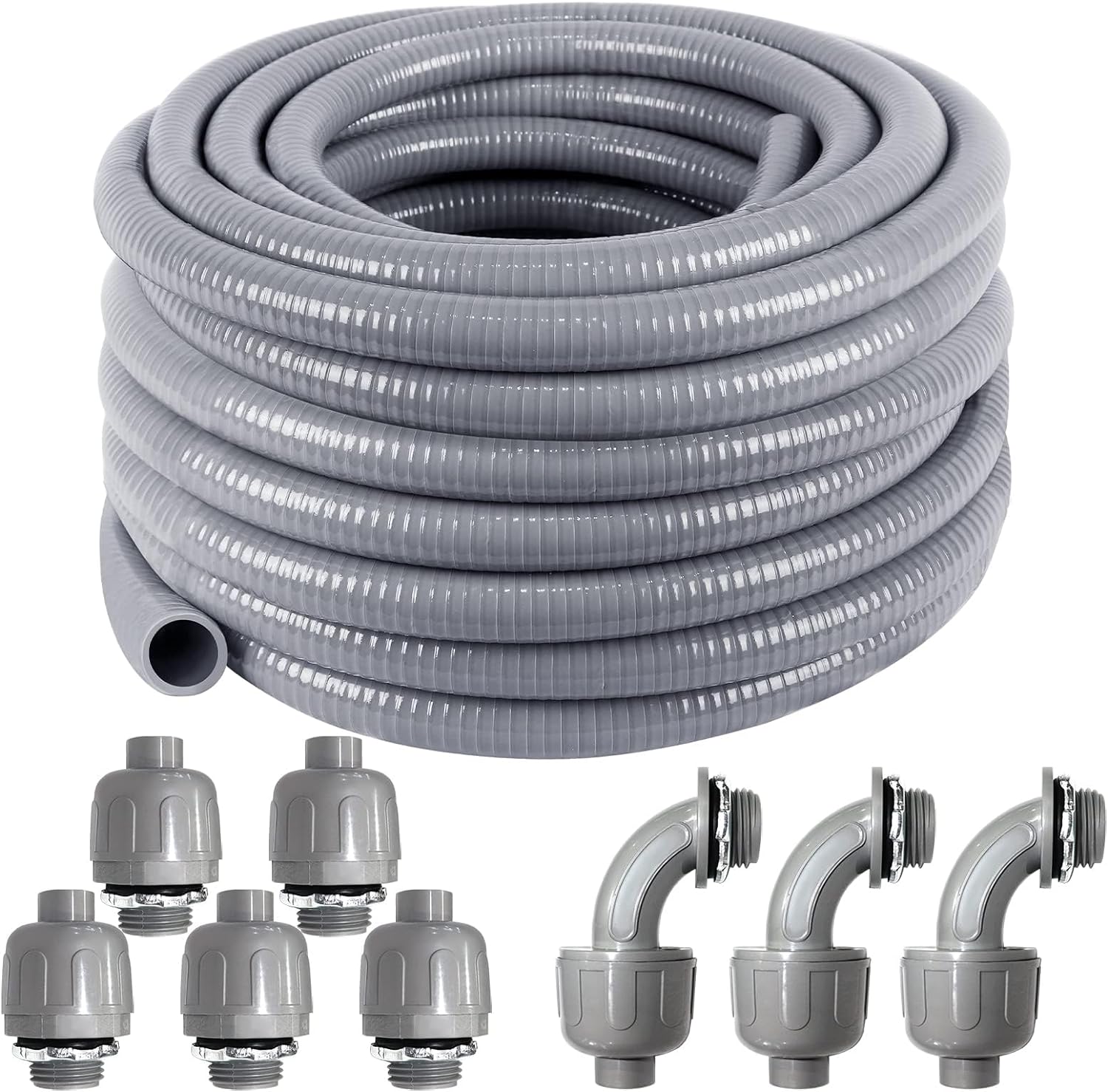 3/4 Inch Liquid Tight Conduit 50 FT Flexible PVC Electrical Conduit