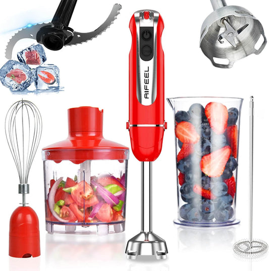 AIFEEL 4-in-1 Hand Blender: Blend, Crush, Chop!