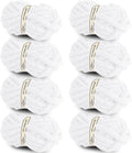 Chunky Chenille Yarn 8 Jumbo Packs - Soft Plush Bulky Skeins
