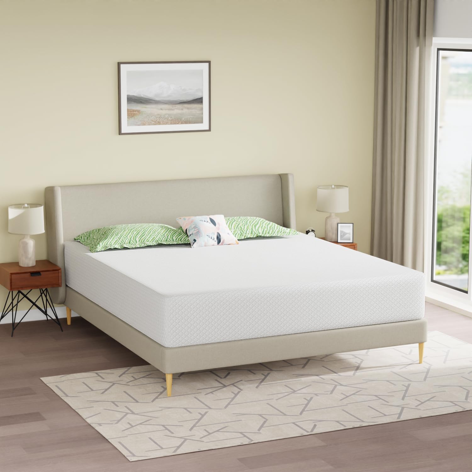FDW 12 inch Gel Memory Foam Mattress for Cool Sleep Comfort