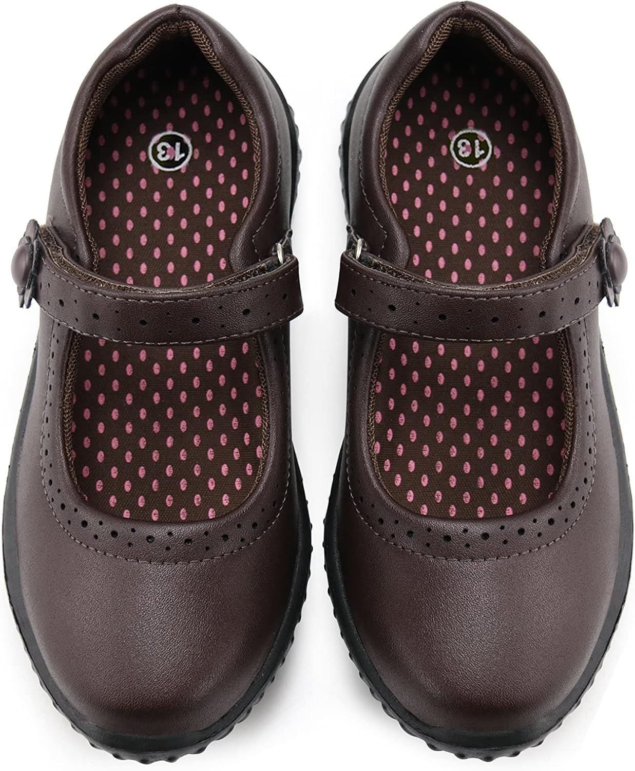 JABASIC Girl's Mary Jane School Uniform Shoes for Comfort