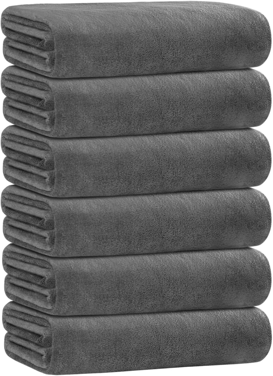 Microfiber Bath Towel Set, Large Soft Absorbent 30in x 60