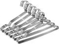 Seropy Clothes Hangers 50 Pack Stainless Steel Wire Hangers - Space