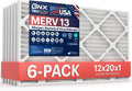 BNX TruFilter 12x20x1 MERV 13 Air Filter 6-Pack - Electrostatic
