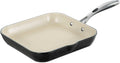 Ceramica Deluxe 11-in Square Grill Pan - Even Heat, Easy Clean