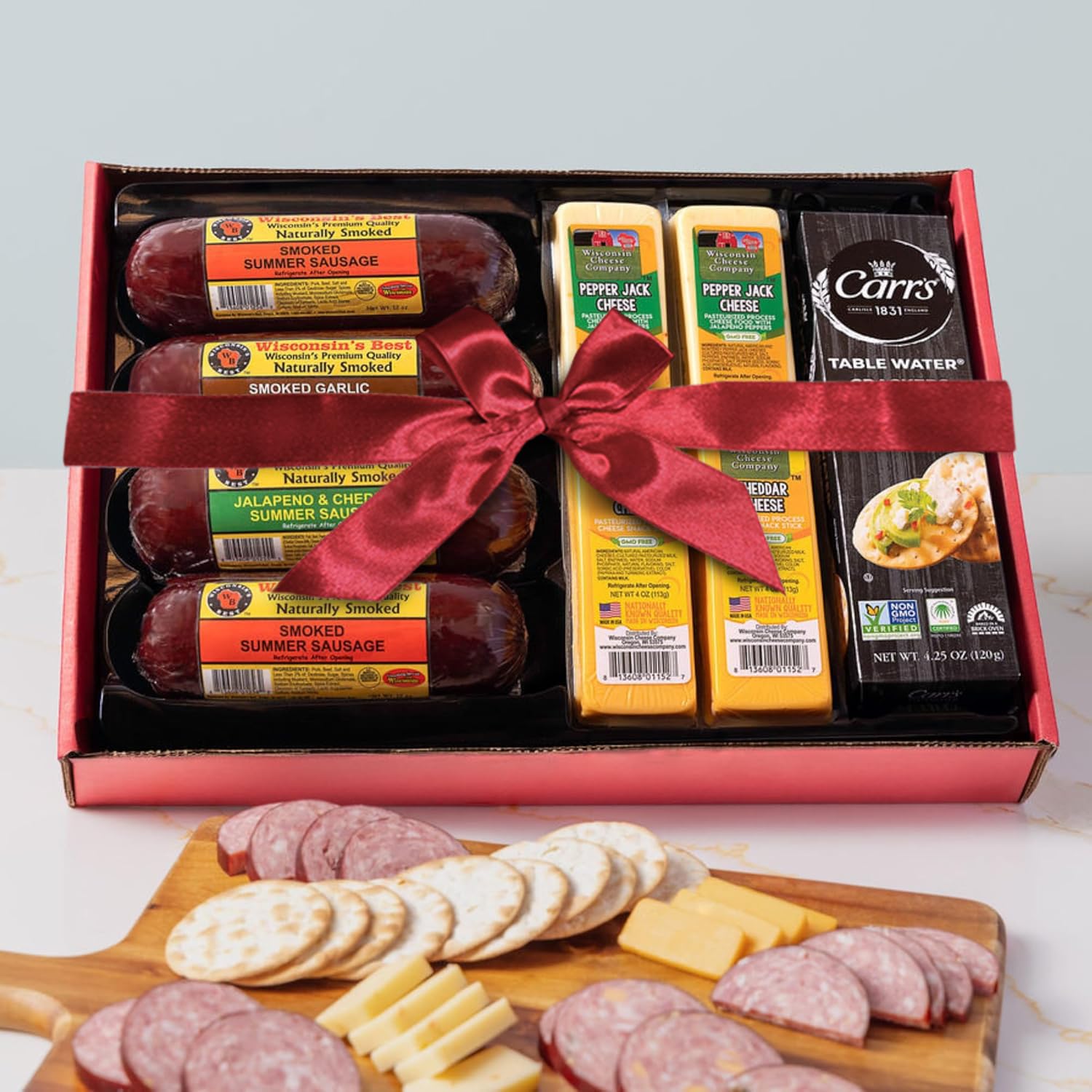 Ultimate Mancave Gift Box with Wisconsin Cheese and Sausage