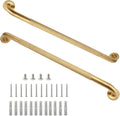 Shower Grab Bar 32 in 2-Pack Gold - Sturdy Safety Bars for Seniors