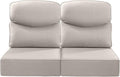 Luxury 24x24x6 Smile Outdoor Seat Cushions Set of 2 - Deep 6in Support