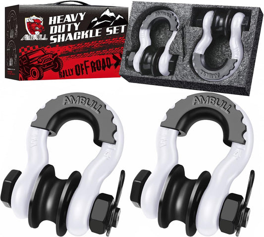 Upgraded Snatch Block with 3/4 D Ring Shackle for Recovery