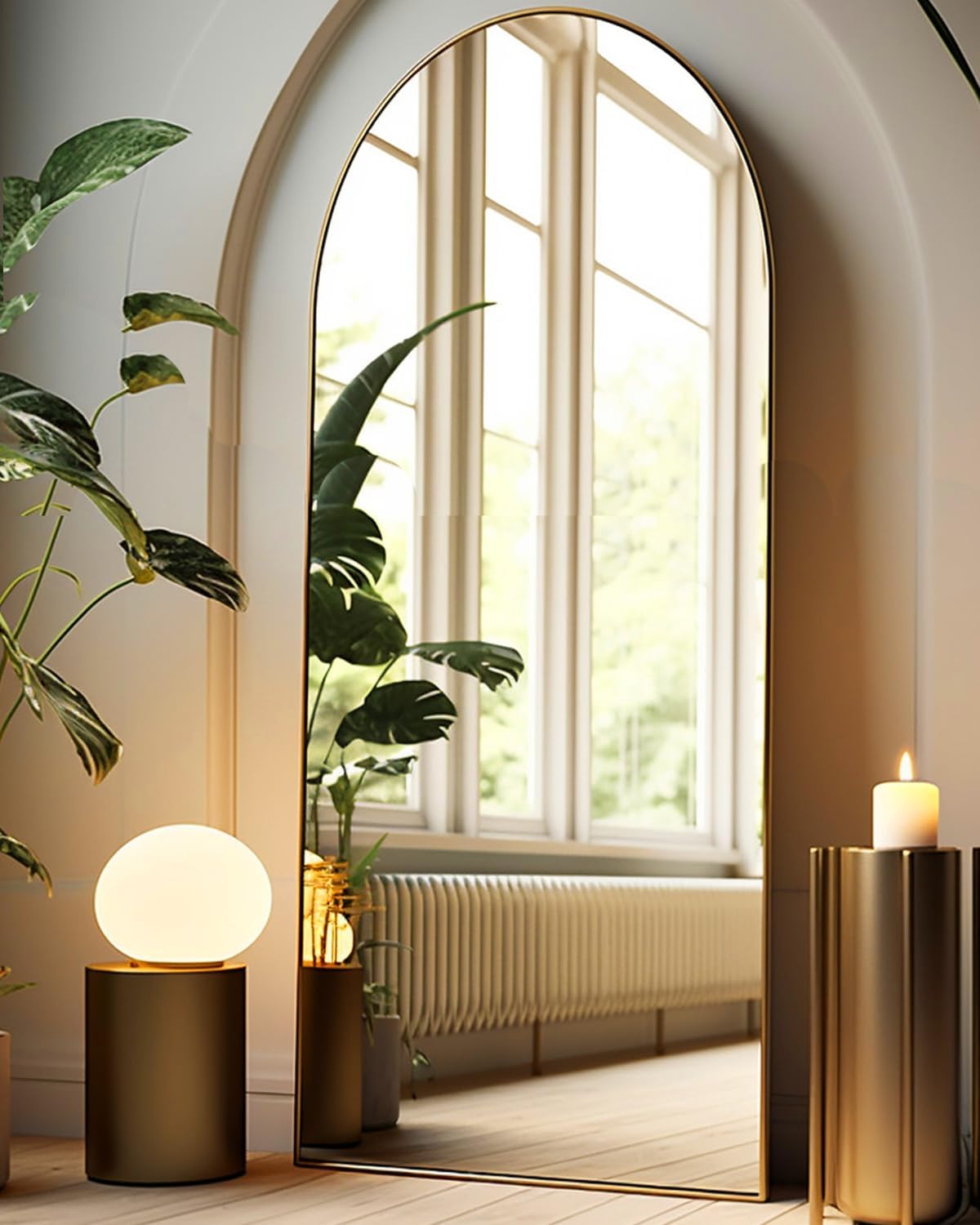 27x71 inches Arched Full Length Mirror for Modern Home Decor