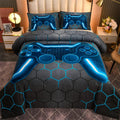 Game Console Comforter Set for Kids Queen - Soft 3D Gaming Design
