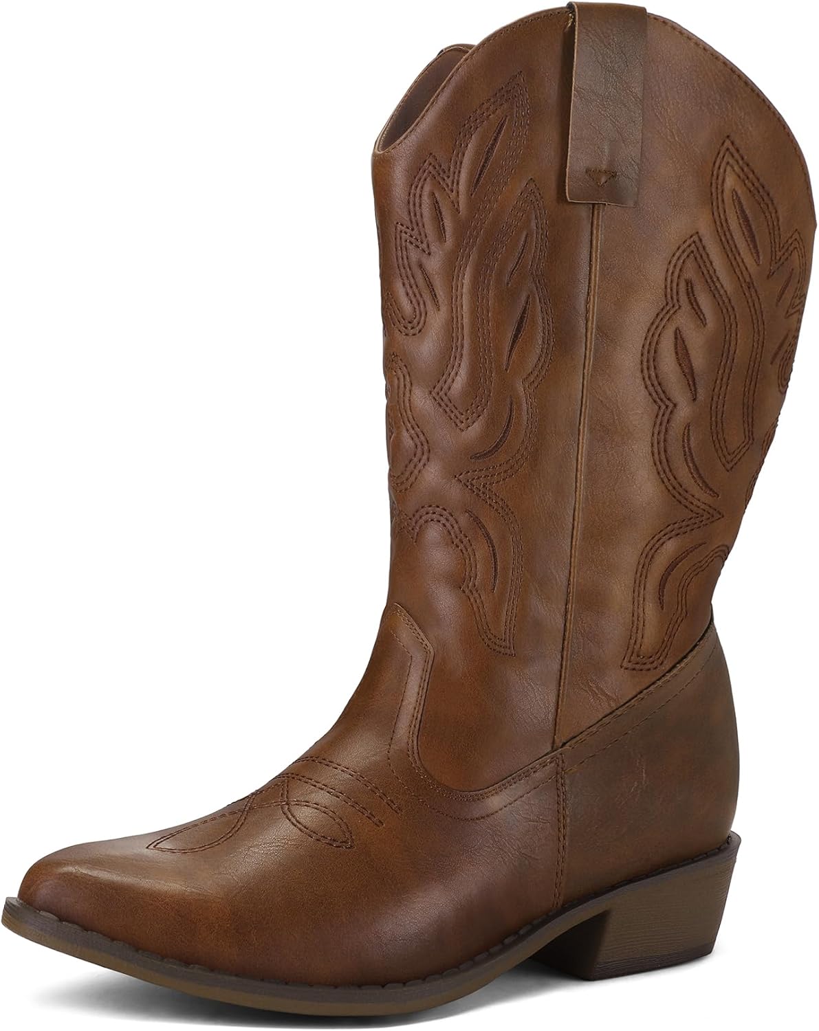 Wide Calf Cowboy Boots for Women - Stylish Retro Western Design