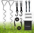 Heavy Duty RV Awning Tie Down Kit - Secure Anchors for Campers