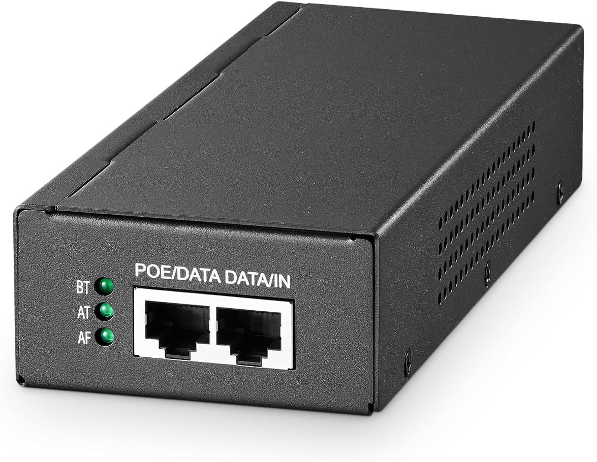 YuLinca 10G PoE Injector for High-Speed Power Over Ethernet