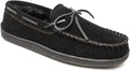 Minnetonka Men's Pile Lined Hardsole Slipper - Warm (Style K4WD)