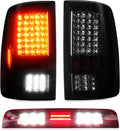 Tail Lights and 3rd Brake Lamp for Dodge Ram 1500 2009-2018