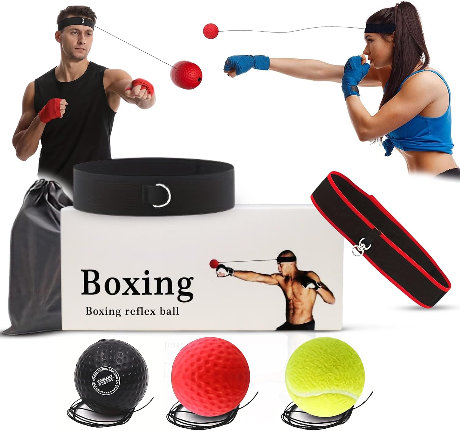 Family Pack Boxing Reflex Balls Set - Improve Reflexes!