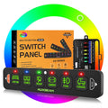Auxbeam 6 Gang Slim Switch Panel RGB AS-R60 - Auto-Dimming