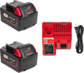 2PACKS 5.0Ah 18V Lithium Battery and Charger - Reliable Power Pack