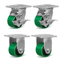 3 Inch Caster Wheels Heavy Duty - 800 lb Capacity Each