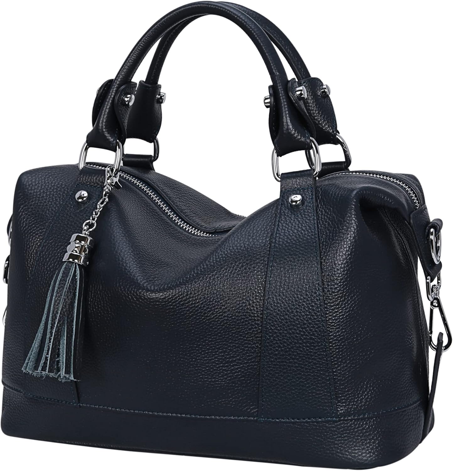 HESHE Womens Genuine Leather Handbags for Stylish Everyday Use