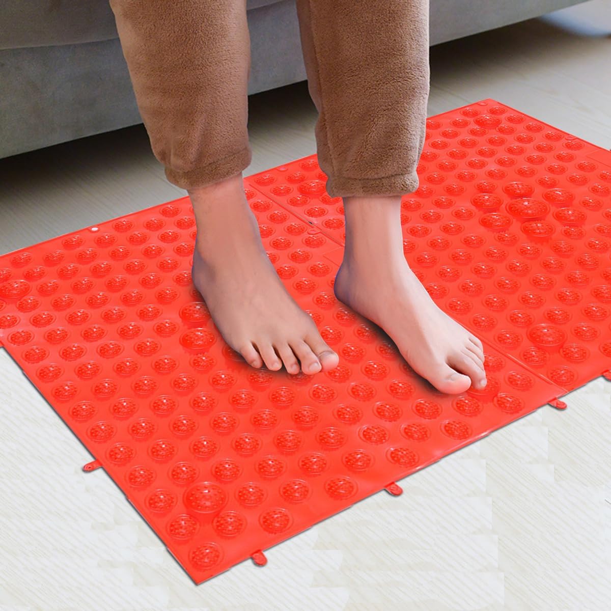 Acupressure Foot Massage Mats - Relax & Revitalize! (Red)