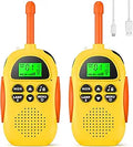 Walkie Talkies for Kids 2 Pack Rechargeable - Clear Long-Range Play